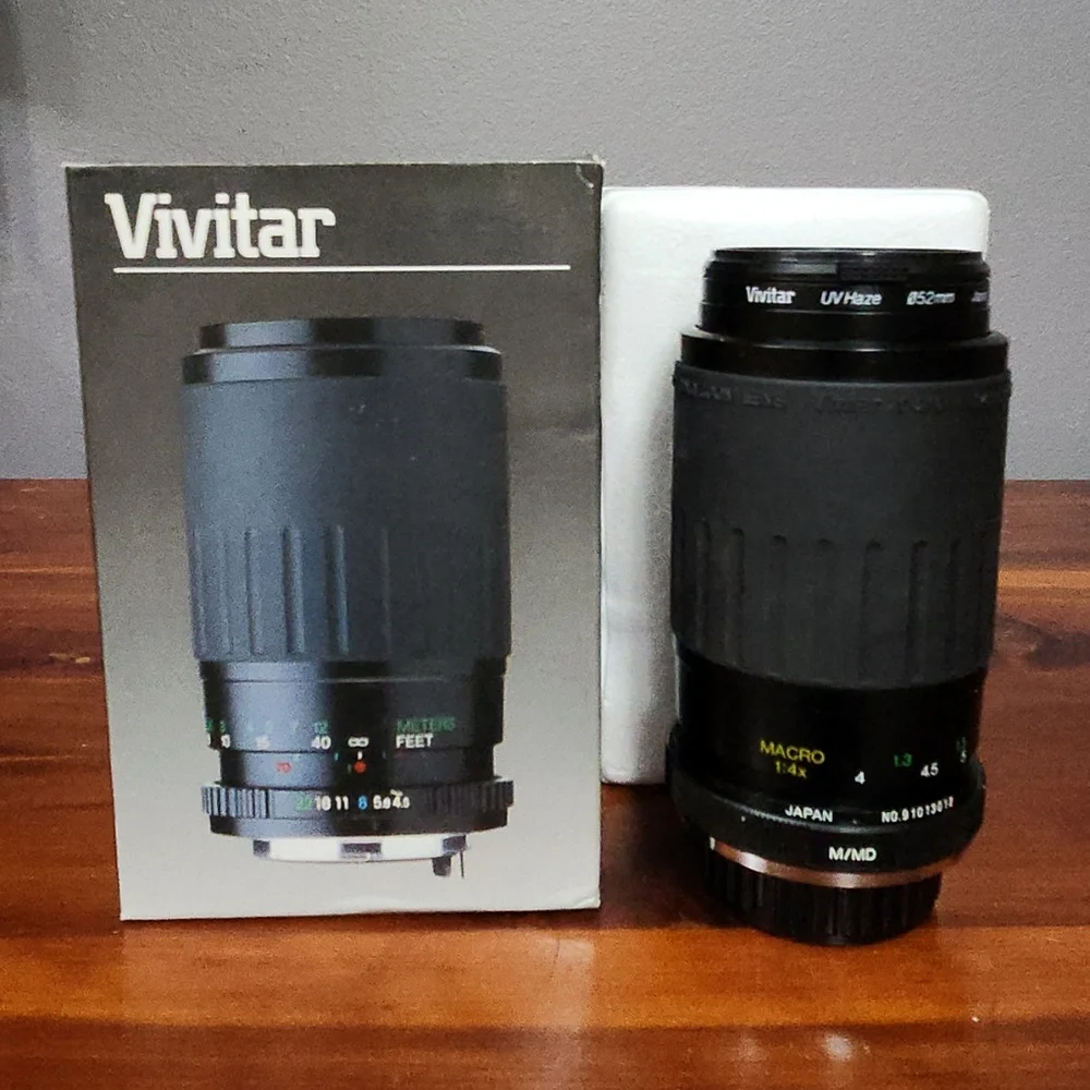 Vivitar 70-210mm f4.5-f5.6. M/MD Macro 1.4x